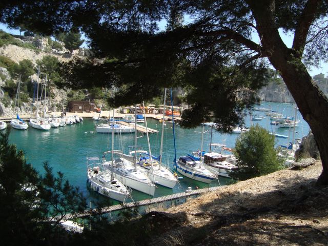 The calanque of Port Miou beside Marseille, 1h30 from Laragne...